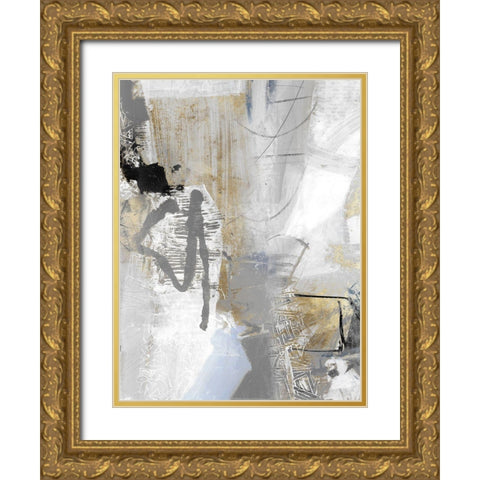 Chromatized II Gold Ornate Wood Framed Art Print with Double Matting by Piovan, Maurizio