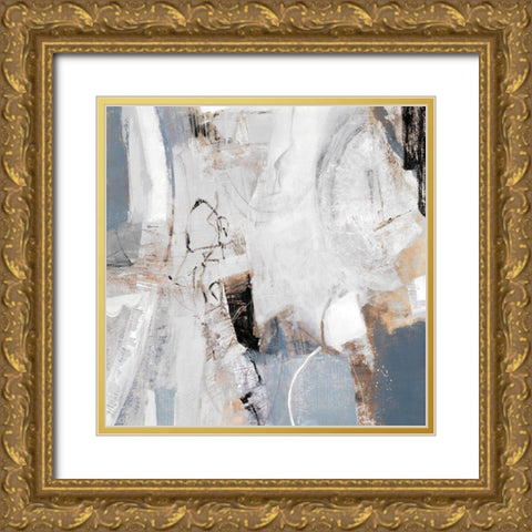 Clear Call I Gold Ornate Wood Framed Art Print with Double Matting by Piovan, Maurizio