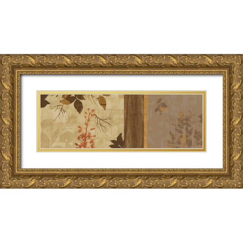 Warm Soil Gold Ornate Wood Framed Art Print with Double Matting by Pearce, Allison