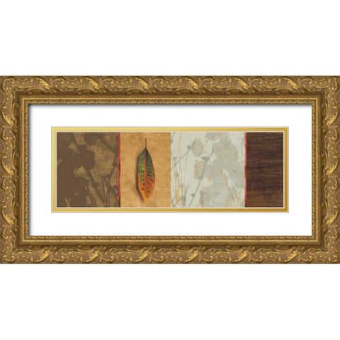 Leaf Song Gold Ornate Wood Framed Art Print with Double Matting by Pearce, Allison