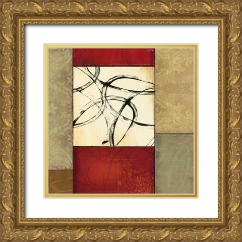 Joie de Vivre I Gold Ornate Wood Framed Art Print with Double Matting by Pearce, Allison