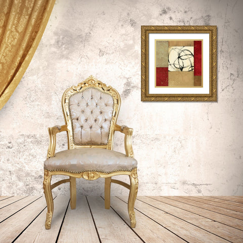 Joie de Vivre II Gold Ornate Wood Framed Art Print with Double Matting by Pearce, Allison