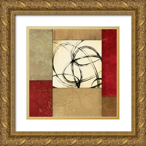 Joie de Vivre II Gold Ornate Wood Framed Art Print with Double Matting by Pearce, Allison