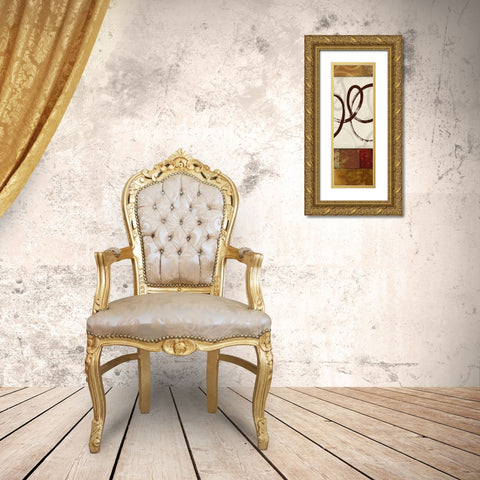 Symphony I  Gold Ornate Wood Framed Art Print with Double Matting by Pearce, Allison