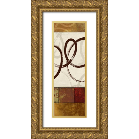 Symphony I  Gold Ornate Wood Framed Art Print with Double Matting by Pearce, Allison