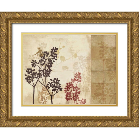 Blossoming II  Gold Ornate Wood Framed Art Print with Double Matting by Pearce, Allison