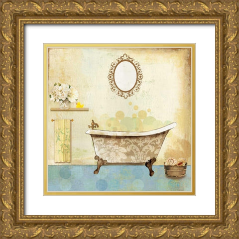 Salle de Bain I - Special Gold Ornate Wood Framed Art Print with Double Matting by Pearce, Allison