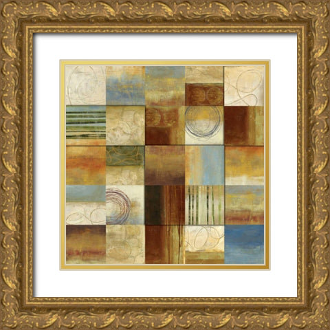 Connections II Gold Ornate Wood Framed Art Print with Double Matting by Pearce, Allison