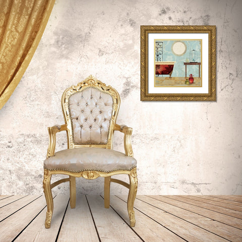 Chateau II Gold Ornate Wood Framed Art Print with Double Matting by Pearce, Allison