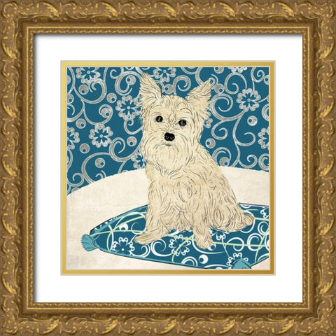 Francesca Gold Ornate Wood Framed Art Print with Double Matting by Pearce, Allison