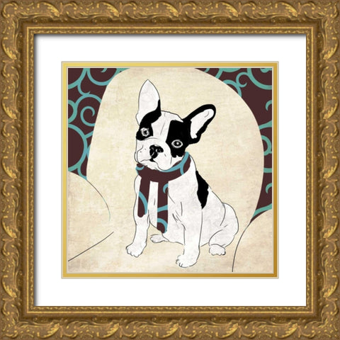 Charley Gold Ornate Wood Framed Art Print with Double Matting by Pearce, Allison