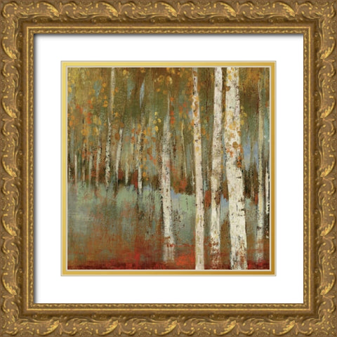 Along the Path I Gold Ornate Wood Framed Art Print with Double Matting by Pearce, Allison