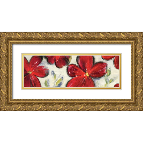 Ardour I  Gold Ornate Wood Framed Art Print with Double Matting by Pearce, Allison