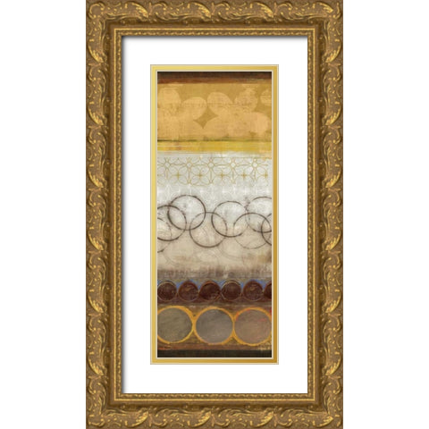 Mellow I Gold Ornate Wood Framed Art Print with Double Matting by Pearce, Allison