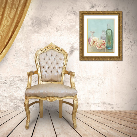 Relaxing Spa - Mini Gold Ornate Wood Framed Art Print with Double Matting by Pearce, Allison
