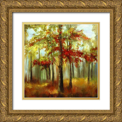 Soft Light Gold Ornate Wood Framed Art Print with Double Matting by Pearce, Allison