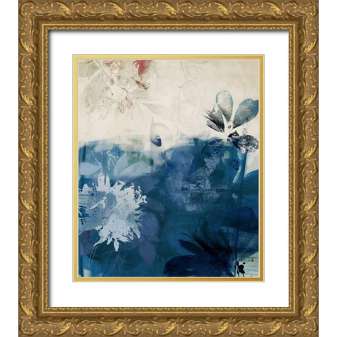 Unquiet Stone II Gold Ornate Wood Framed Art Print with Double Matting by PI Galerie