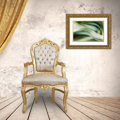 Spring Air Gold Ornate Wood Framed Art Print with Double Matting by PI Galerie