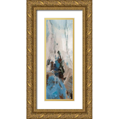 Infinite Currents I Gold Ornate Wood Framed Art Print with Double Matting by PI Galerie