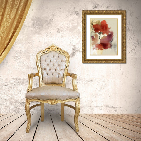 Sensual Gold Ornate Wood Framed Art Print with Double Matting by PI Galerie