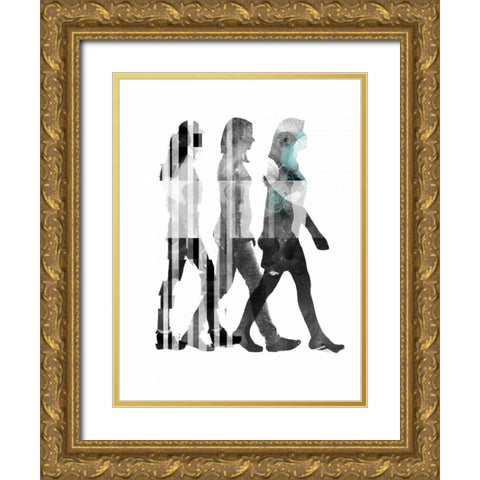 Half a World I Gold Ornate Wood Framed Art Print with Double Matting by PI Galerie