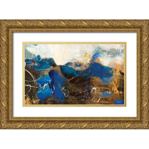 whimsical I Gold Ornate Wood Framed Art Print with Double Matting by PI Galerie