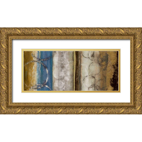 Modern Bouquet I Gold Ornate Wood Framed Art Print with Double Matting by PI Galerie