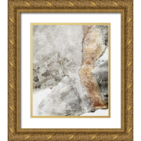 Scattered Rocks II Gold Ornate Wood Framed Art Print with Double Matting by PI Galerie