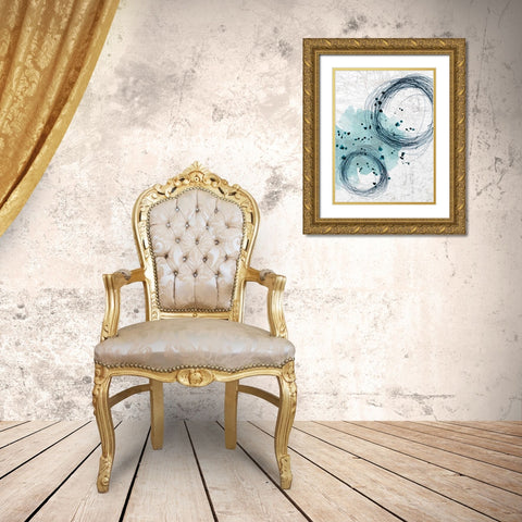 Close Gold Ornate Wood Framed Art Print with Double Matting by PI Galerie