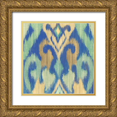 Mosaic  Gold Ornate Wood Framed Art Print with Double Matting by PI Galerie