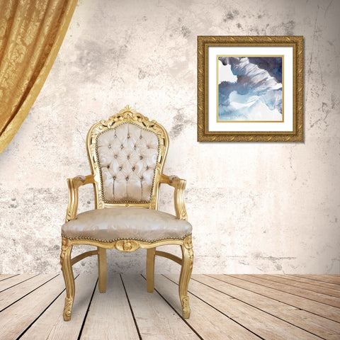 Blue Canyon  Gold Ornate Wood Framed Art Print with Double Matting by PI Galerie