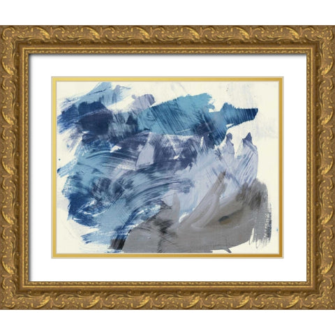 Stargazing Gold Ornate Wood Framed Art Print with Double Matting by PI Galerie