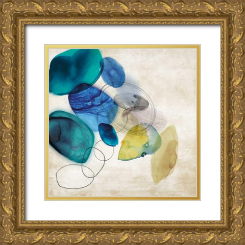 Breezy  Gold Ornate Wood Framed Art Print with Double Matting by PI Galerie