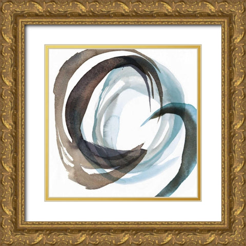 Overture I Gold Ornate Wood Framed Art Print with Double Matting by PI Galerie