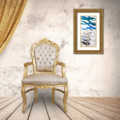 Infinity II Gold Ornate Wood Framed Art Print with Double Matting by PI Galerie