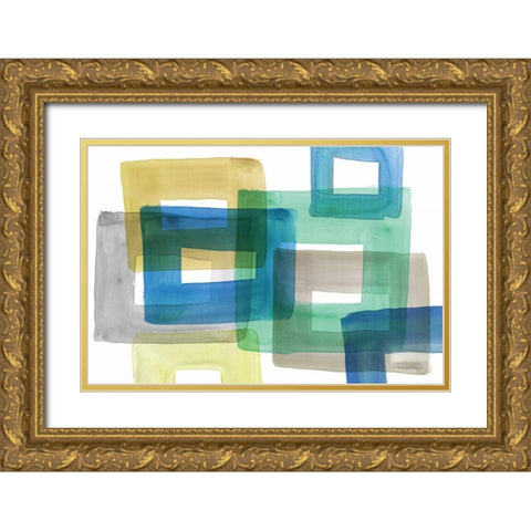 Rodeo I Gold Ornate Wood Framed Art Print with Double Matting by PI Galerie