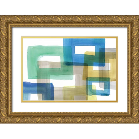 Rodeo II Gold Ornate Wood Framed Art Print with Double Matting by PI Galerie