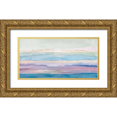 Plunge Gold Ornate Wood Framed Art Print with Double Matting by PI Galerie
