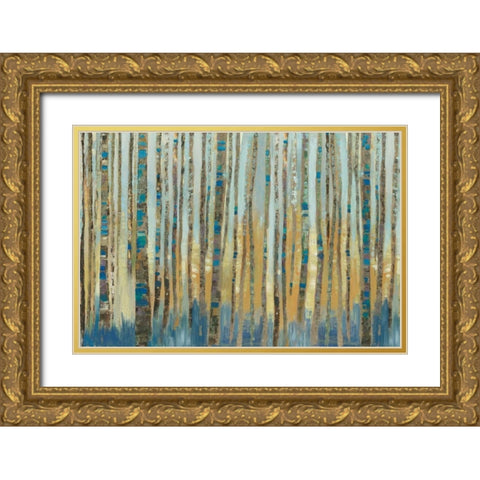 Delta  Gold Ornate Wood Framed Art Print with Double Matting by PI Galerie