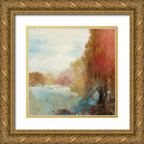 Underfoot Gold Ornate Wood Framed Art Print with Double Matting by PI Galerie