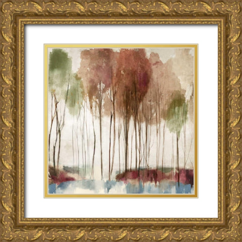 Landscape Dream Gold Ornate Wood Framed Art Print with Double Matting by PI Galerie