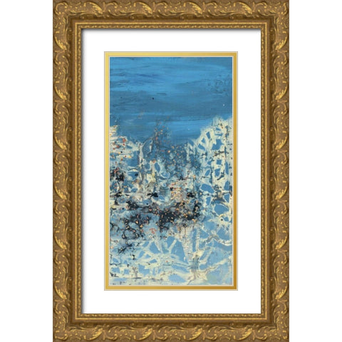 Treading Water I Gold Ornate Wood Framed Art Print with Double Matting by PI Galerie