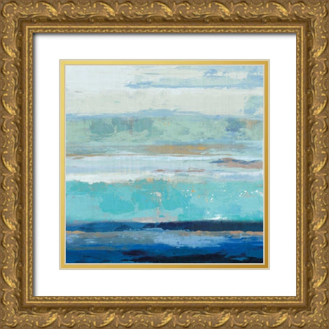 Sea Shore II Gold Ornate Wood Framed Art Print with Double Matting by PI Galerie