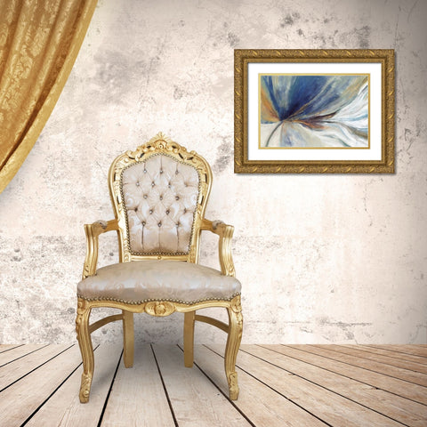 Traced  Gold Ornate Wood Framed Art Print with Double Matting by PI Galerie