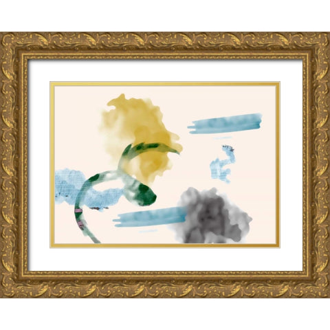 Your Smile I Gold Ornate Wood Framed Art Print with Double Matting by PI Galerie