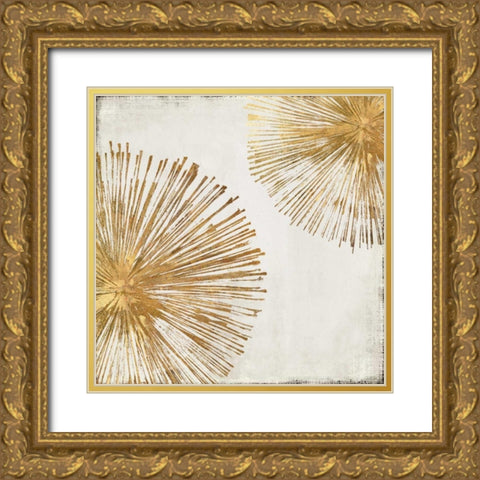 Gold Star I Gold Ornate Wood Framed Art Print with Double Matting by PI Galerie