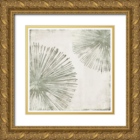 Gold Star I Custom Version Gold Ornate Wood Framed Art Print with Double Matting by PI Studio