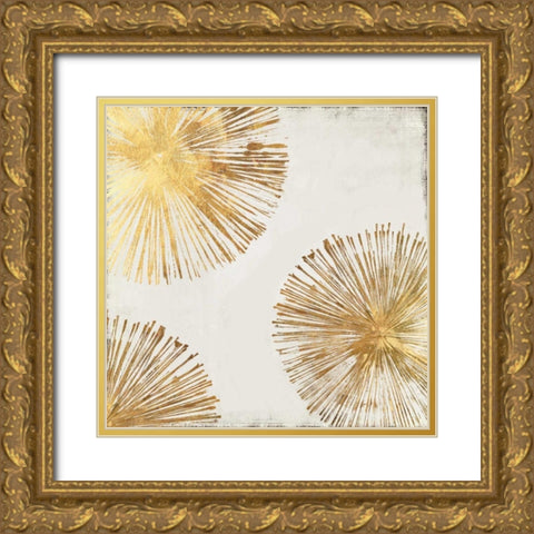 Gold Star II Gold Ornate Wood Framed Art Print with Double Matting by PI Galerie
