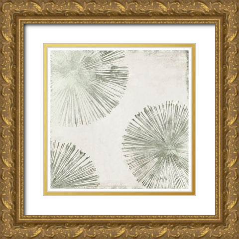 Gold Star I Custom Version Gold Ornate Wood Framed Art Print with Double Matting by PI Studio