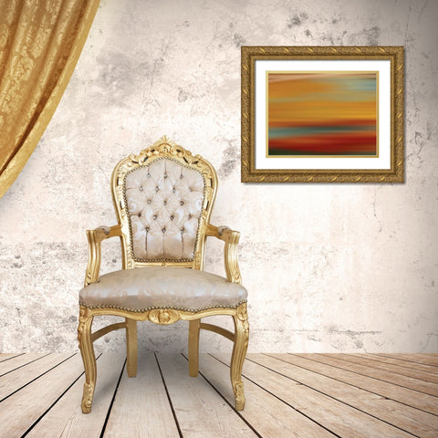 Fit I Gold Ornate Wood Framed Art Print with Double Matting by PI Galerie